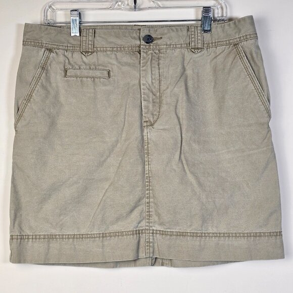 GAP Dresses & Skirts - Gap Khaki Skirt Womens Size 12 Tan School Girl Light Academia Casual Minimalist